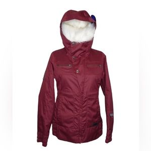 Burton Dryride - Ski/Snowboard Jacket Women's Small Maroon